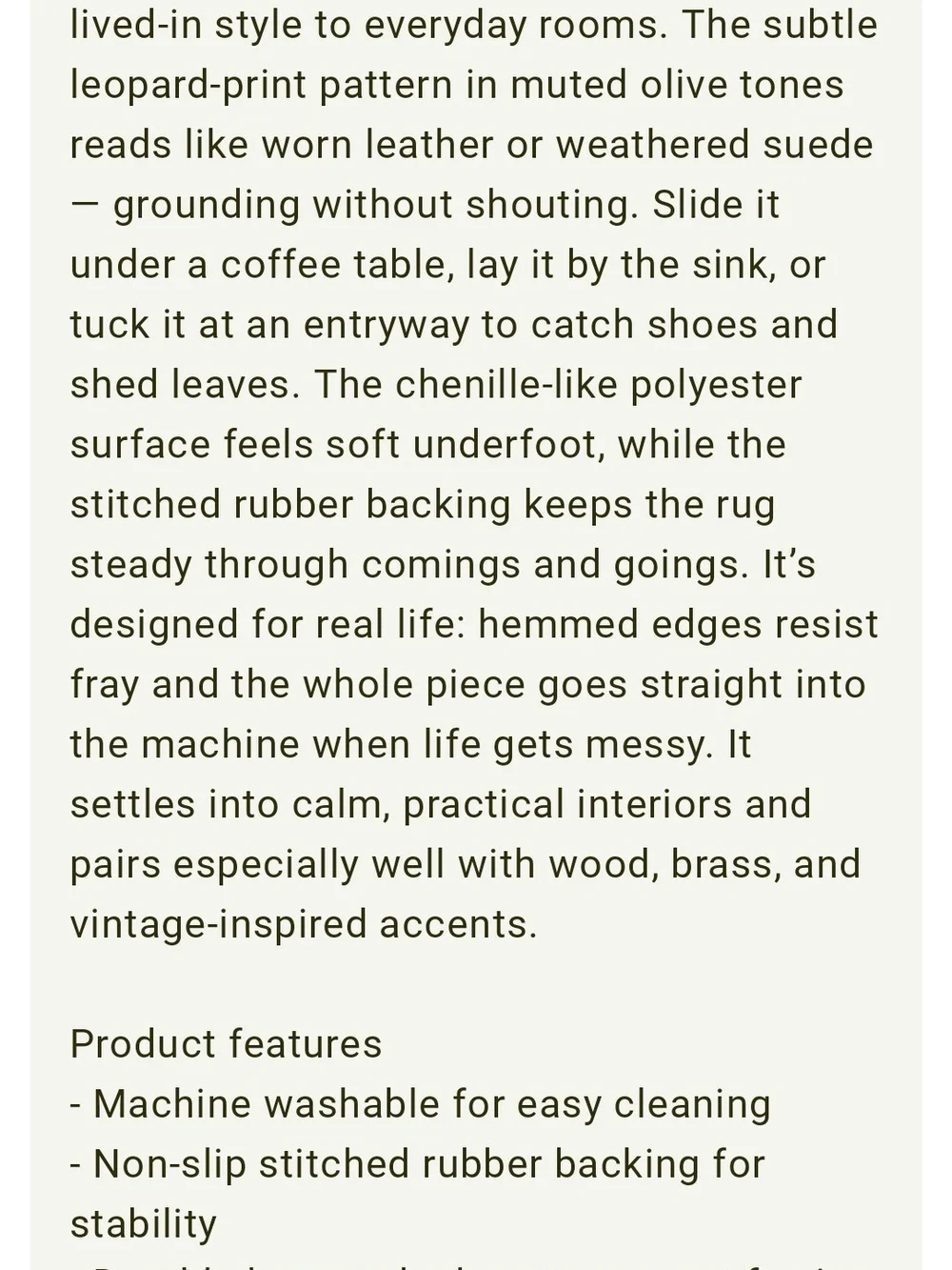 Equestrian Ranch Doormat NWT - Machine Washable 31